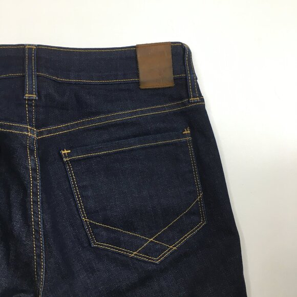 RALEIGH Hand Crafted North Carolina US Dark Wash Straight Leg 5 Pocket Jeans - Picture 10 of 16